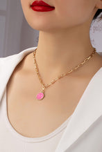 Load image into Gallery viewer, Smiley face pendant necklace