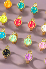 Load image into Gallery viewer, Stainless steel smiley face huggie hoop earrings