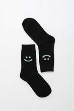 Load image into Gallery viewer, Smiley Face Crew Socks