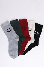 Load image into Gallery viewer, Smiley Face Crew Socks