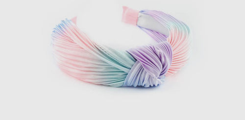 Purple and PinkPastel Knotted Headband