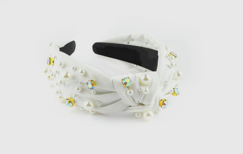 White Rhinestone Headband
