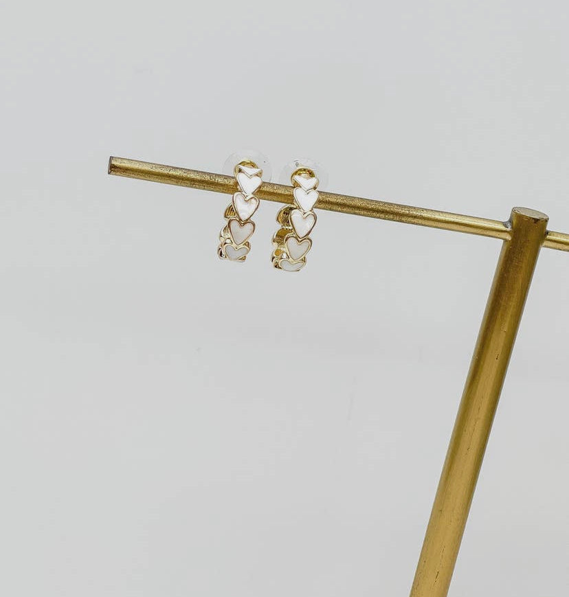 White heart hoops