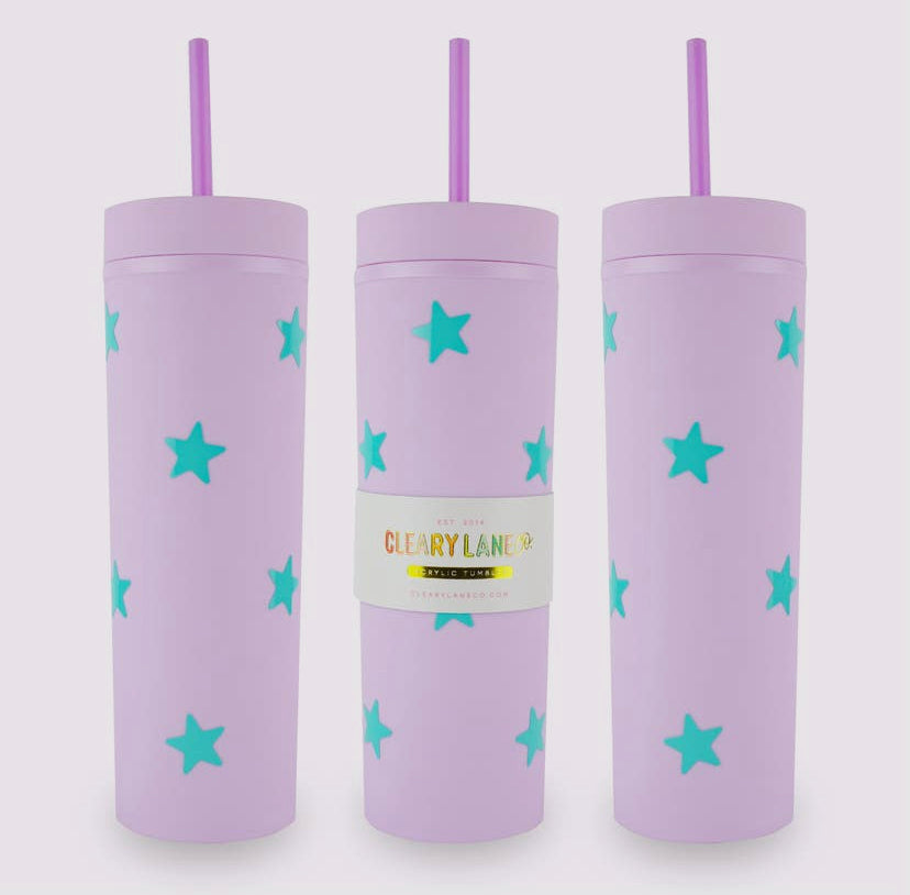 Lilac Stars Tumbler