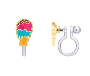 Triple Scoop Clip-On Earrings