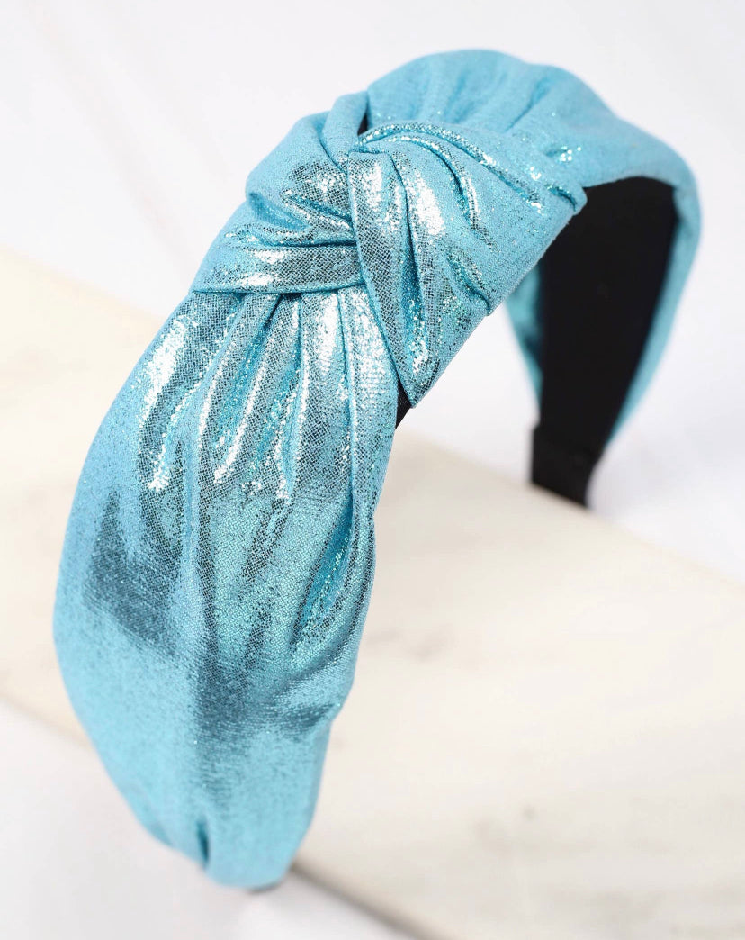 Turquoise Metallic Headband