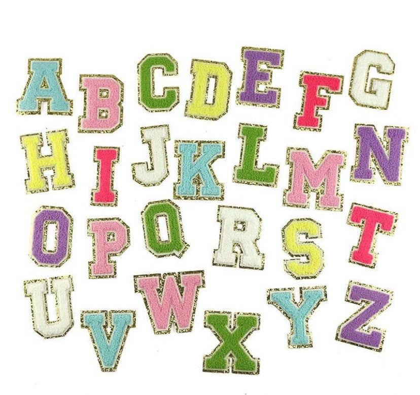 Chenille Varsity Letters: LIGHT PINK