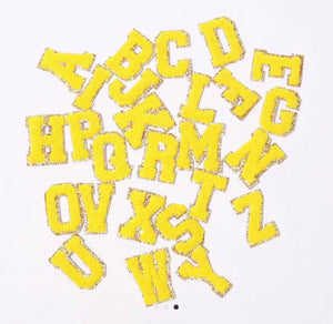 Chenille Varsity Letters: YELLOW