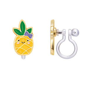 Pineapple Clip-On Earrings