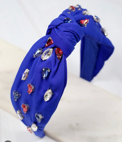 Lady Liberty Headband Blue