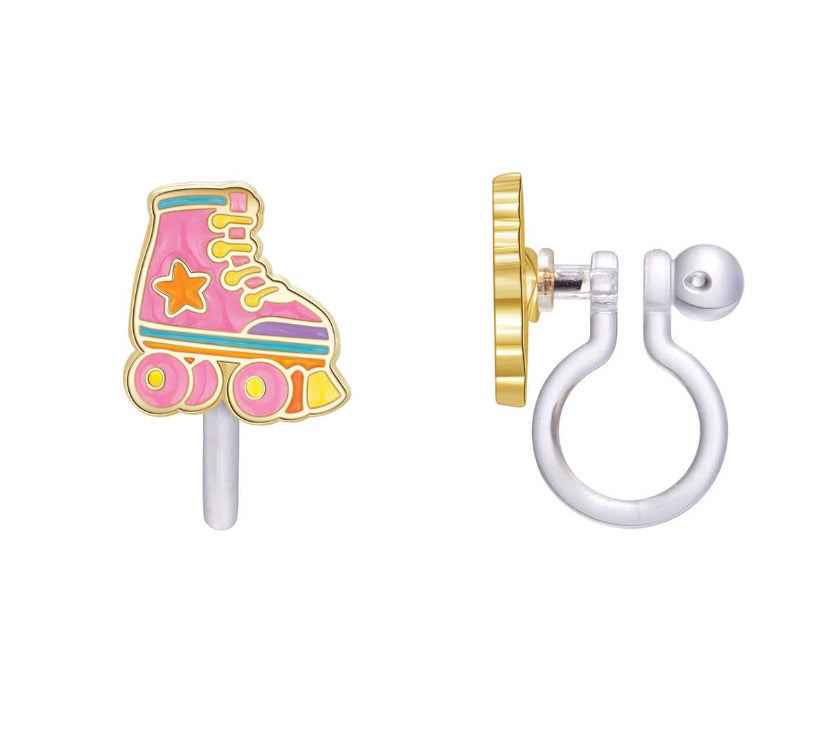 CLIP-ON Roller Skate Earrings