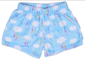 Cheerful Cloud Plush Pj Shorts