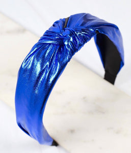 Royal Blue Metallic Headband