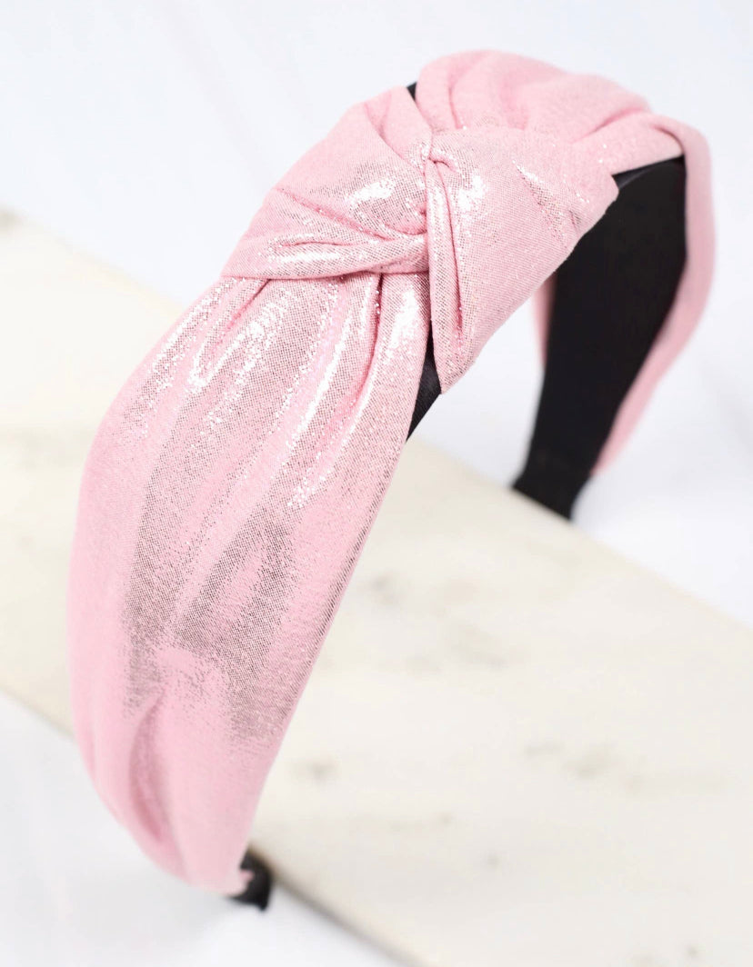 Light Pink Metallic Headband