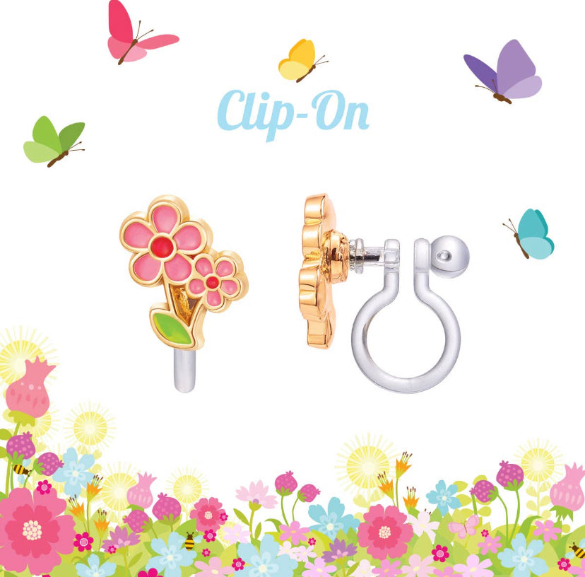 Flower Power Clip-On Earrings