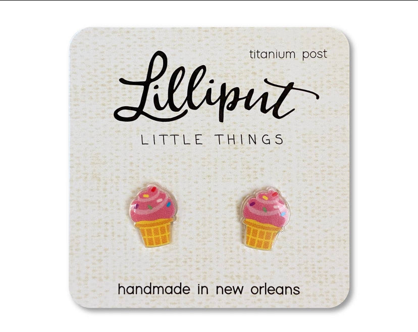 Ice cream cone Studs