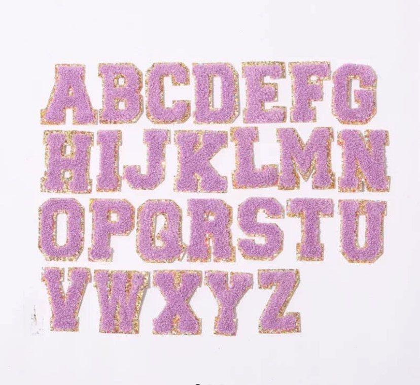 Chenille Varsity Letters: LAVENDER
