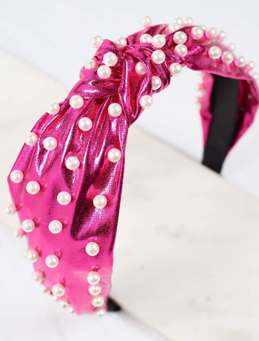 Pink Pearl Headband
