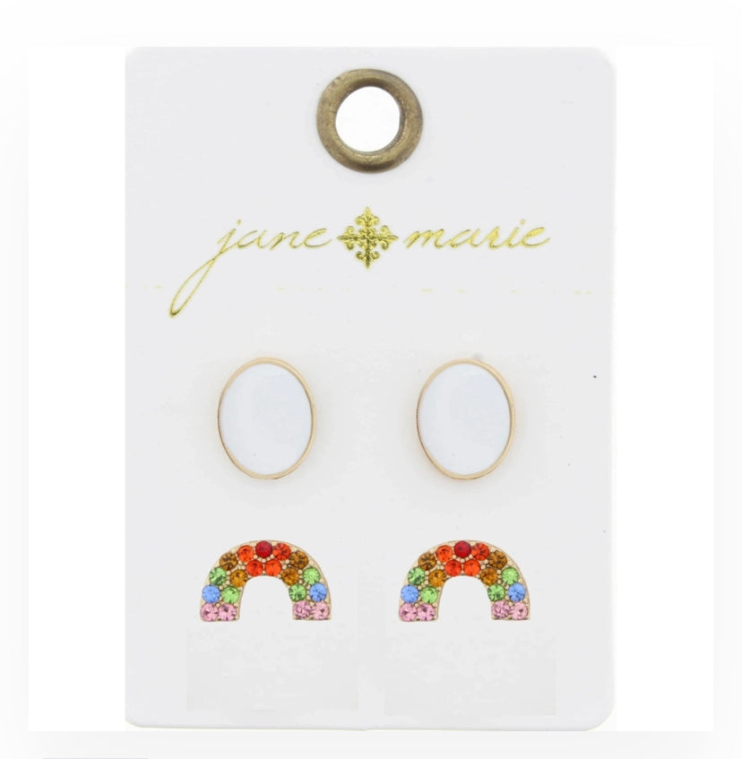 White Studs Set