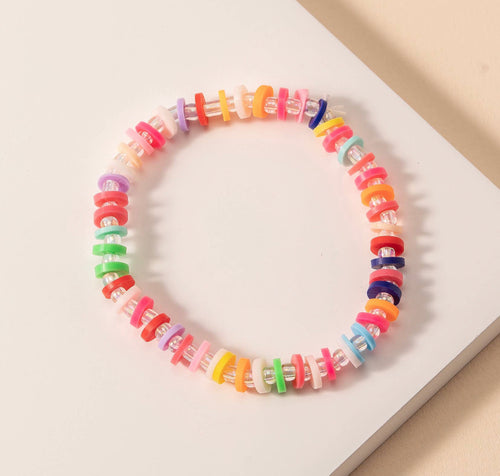 Multi Color Disc Bracelet
